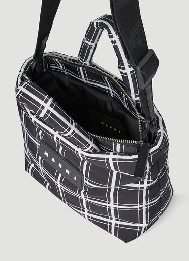 Marni 徽标贴饰托特包 黑色 mni0254010