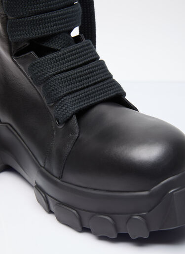 Rick Owens Jumbo Laced Bozo Tractor Boots Black ric0155029