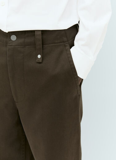 Burberry 棉质缎面长裤 棕色 bur0154005