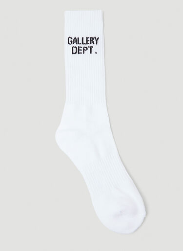 Gallery Dept. Logo Socks White gdp0146025