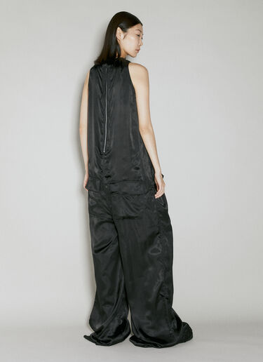 サテンフルイドジャンプスーツ Rick Owens サテンフルイドジャンプスーツ ブラック ric0253012