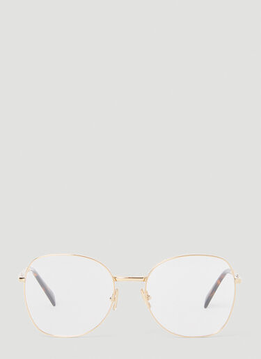 Miu Miu Wire Frame Glasses Gold lmu0253011