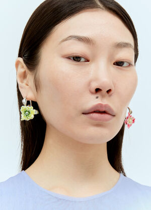 Acne Studios Flower Earrings Silver acn0256045