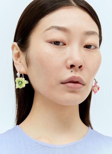 Acne Studios Flower Earrings Silver acn0256045