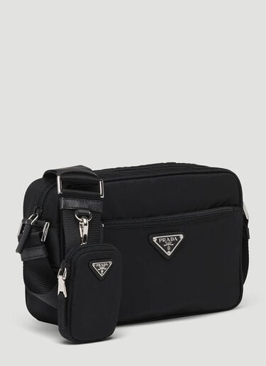 Re-Nylon and Saffiano Leather Shoulder Bag Prada Re-Nylon and Saffiano Leather Shoulder Bag Black pra0248030