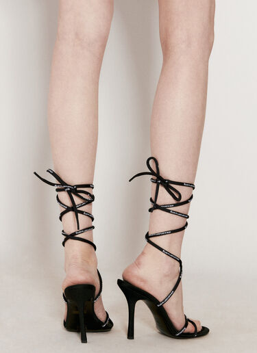 Alexander Wang Helix 105 Strappy Heeled Sandals Black awg0256019