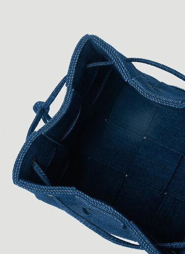 Cassette Denim Bucket Shoulder Bag Bottega Veneta Cassette Denim Bucket Shoulder Bag Blue bov0252043