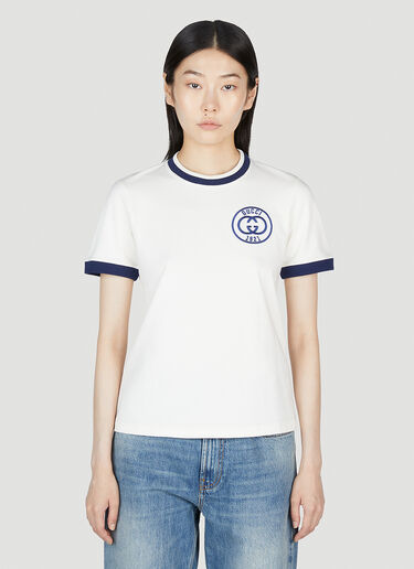 Gucci 互扣双 G 1921 T 恤 白色 guc0253087