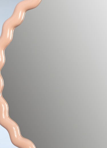 &k Amsterdam Zigzag Round Mirror Beige wps0692372