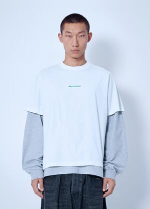 Balenciaga Hybrid Double T-Shirt White bal0166011