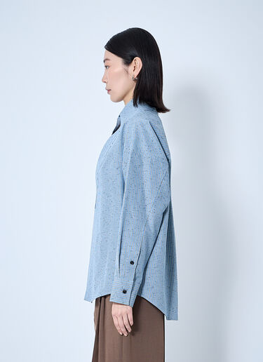 Bottega Veneta Striped Shirt Blue bov0260002