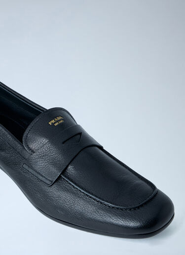 Prada Leather Loafers Black pra0164005
