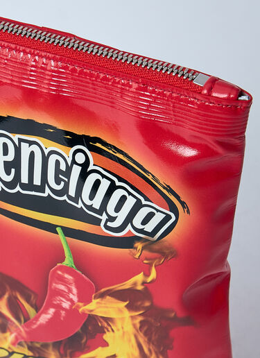 Balenciaga Chips Phone Holder Pouch On Strap Red bal0360004