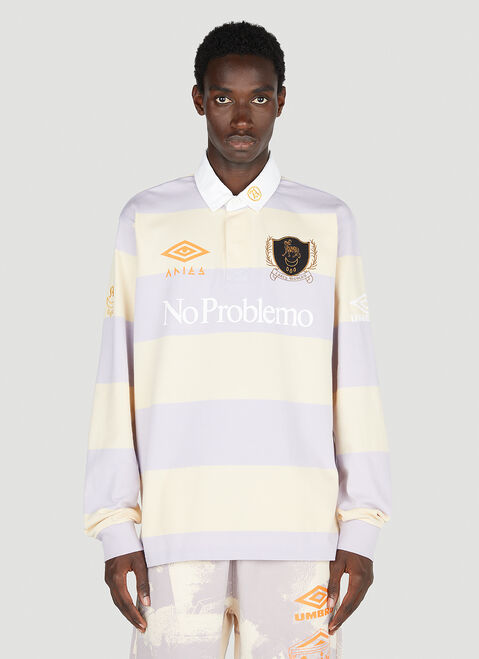 Saintwoods Stripe Print Rugby Shirt Grey swo0151007