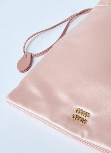Miu Miu Satin Pouch Pink miu0259044