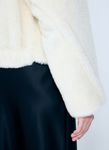 Max Mara Cropped Teddy Bear Icon Coat Cream max0259021