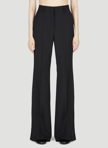 Sportmax Women's Flared Wool Pants in Black