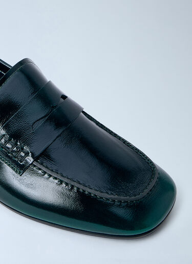 Dries Van Noten 抛光皮革乐福鞋 绿色 dvn0263025