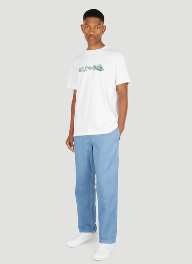 Soulland ティルティングロゴTシャツ ホワイト sld0149006