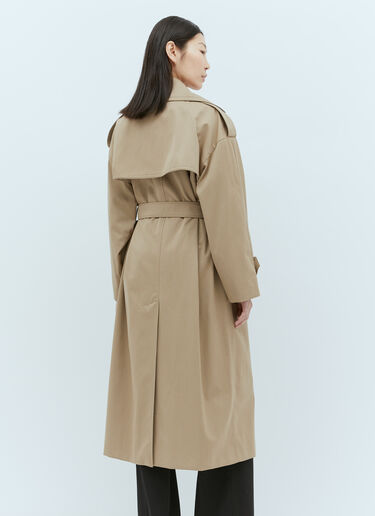 Max Mara Double-Breasted Trench Coat Beige max0255020