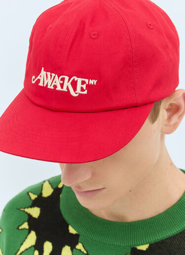 Awake NY 클래식 대드 베이스볼 캡 레드 awk0159006