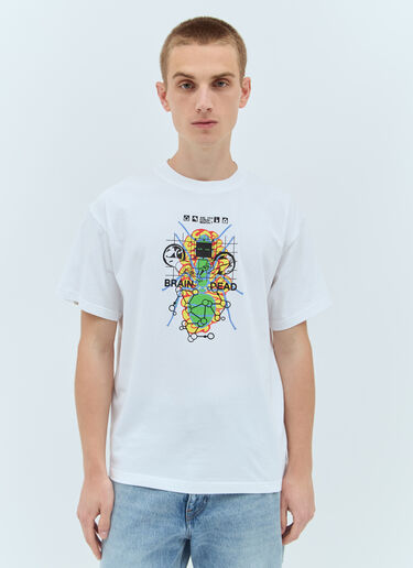 Brain Dead Future Sounds T-Shirt White bra0156026