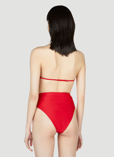 Ziah Neal Halter Bikini Top Red zia0253002