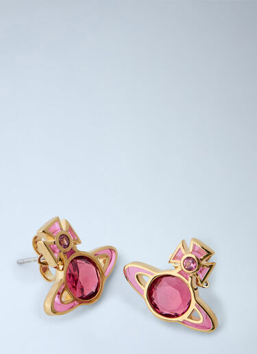 LN-CC® - Vivienne Westwood: Beatrix Earrings - Pink Vivienne Westwood Beatrix Earrings Pink vvw0366018