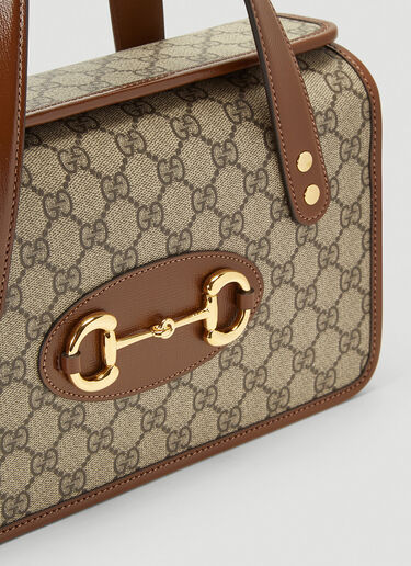 Gucci Horsebit Top-Handle Bag Brown guc0241126