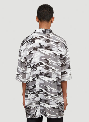 Balenciaga Oversized Short-Sleeved Shirt Grey bal0143025