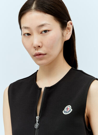 Moncler 로고 패치 미니 원피스 블랙 mon0256023