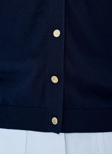 LN-CC® - Max Mara: Sleeveless Button-Down Top - Navy Max Mara Sleeveless Button-Down Top Navy max0265212