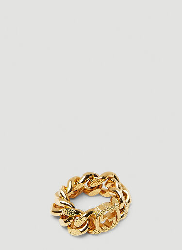 Gucci GG Curb Chain Ring Gold guc0250249
