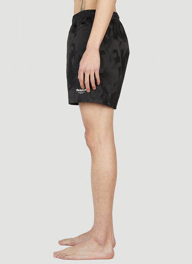 Alexander McQueen Graffiti Swim Shorts Black amq0151030