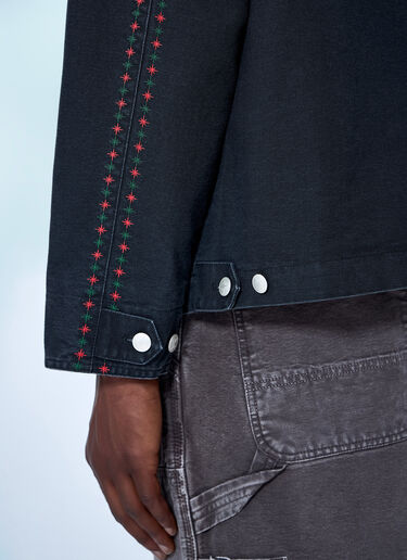 LN-CC® - Bott: Leather Collar Work Jacket - Navy Bott Leather Collar Work Jacket Navy bot0165001