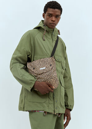 Diesel Leopard Print Shoulder Bag Black dsl0356005