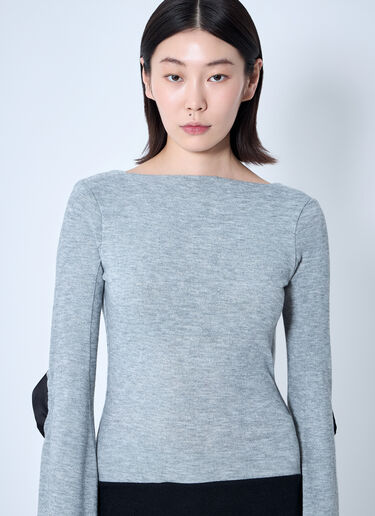 Sia Arnika Open-Rear Knit Top Grey sia0260008