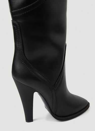 Saint Laurent Koller Knee High Boots Black sla0245139