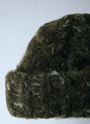 LN-CC® - GANNI: Handknit Cable Beanie XXL - Green GANNI Handknit Cable Beanie XXL Green gan0266002