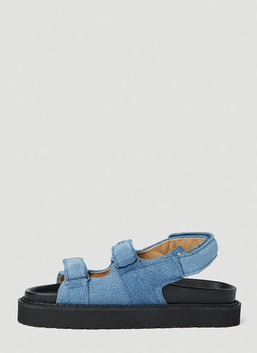Isabel Marant Denim Madee Sandals Blue ibm0251029