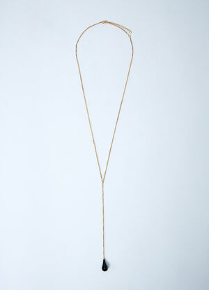 TOTEME Onyx Drop Necklace Black tot0261081