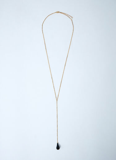 TOTEME Onyx Drop Necklace Black tot0261081