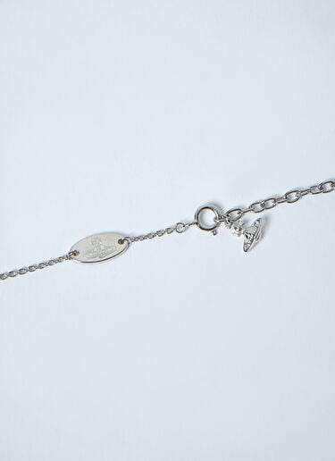 Vivienne Westwood Logo Motif Necklace Silver vvw0262038