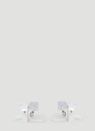 AC Studs Pearl Earrings Courrèges AC Studs Pearl Earrings Silver cou0251005