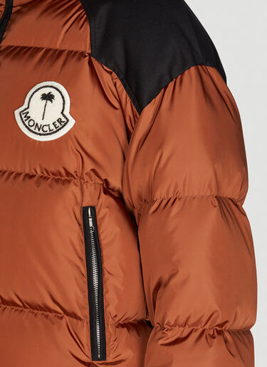 8 Moncler Palm Angels 네빈 재킷 브라운 mpa0351002