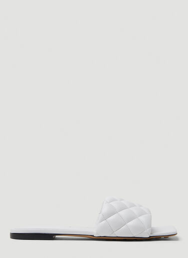 Bottega Veneta Padded Flat Sandals White bov0249071