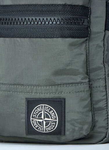LN-CC® - Stone Island: Compact Crossbody Bag - Green Stone Island Compact Crossbody Bag Green sto0165030
