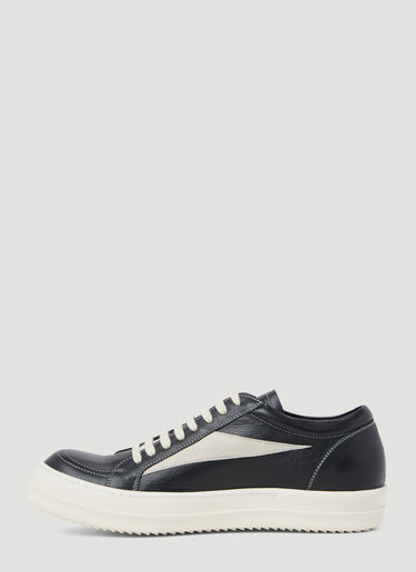 Rick Owens 复古皮革运动鞋 黑 ric0153021