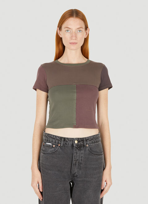 Eckhaus Latta Lapped T-Shirt Black eck0253002