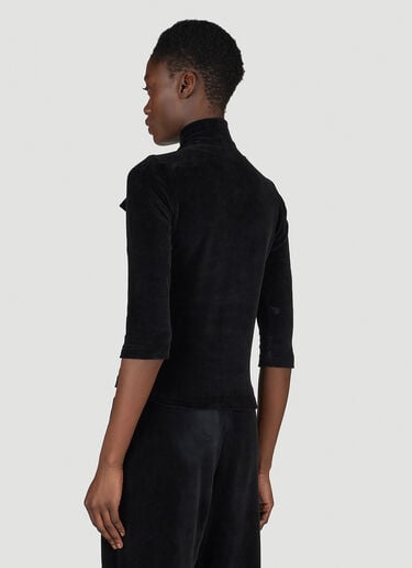 Balenciaga 스카프 터틀넥 테리 블라우스 블랙 bal0254009